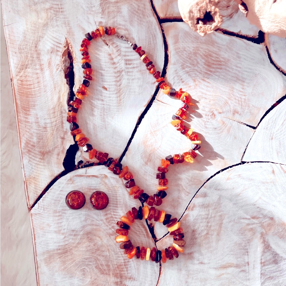 STUNNING HAND CRAFTED AMETHYST JEWELRY SET ✨⭐️🧡